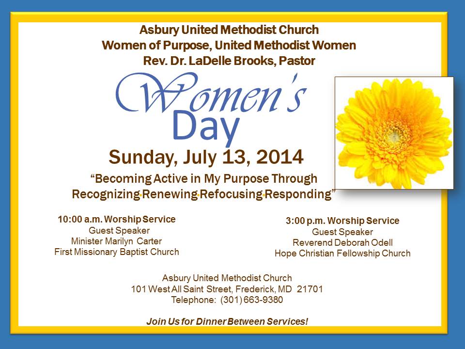 Asbury United Methodist Church Women s Day Service At Asbury On