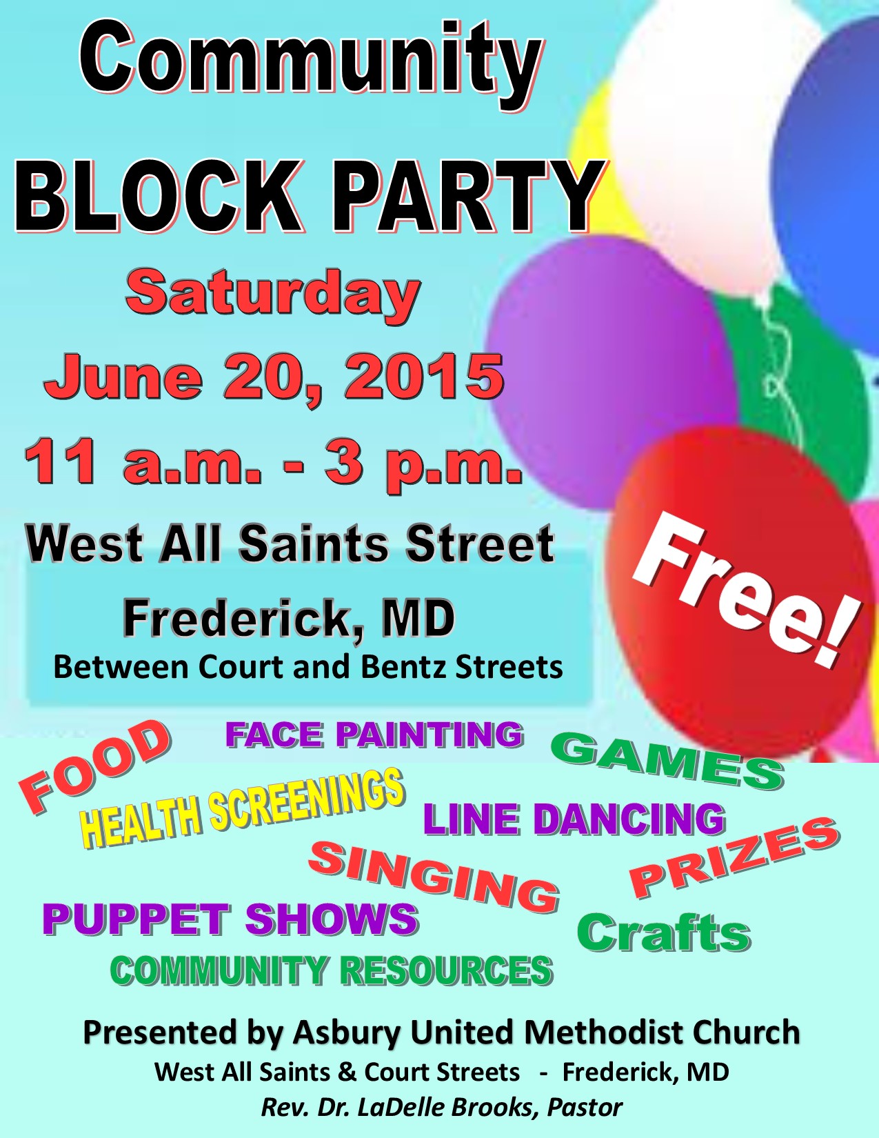 Asbury United Methodist Church » Community Block Party—June 20, 2015